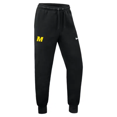 Nike Men's College Club (missouri) Fleece Jogger Pants In Black