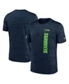 Nike Men's College Navy Seattle Seahawks 2024 Sideline Velocity Performance T-shirt In Navy