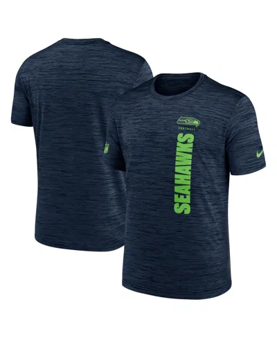 Nike Men's College Navy Seattle Seahawks 2024 Sideline Velocity Performance T-shirt