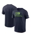 Nike Men's College Navy Seattle Seahawks Air Essential T-shirt