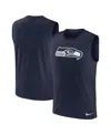 Nike Men's College Navy Seattle Seahawks Blitz Legend Muscle Perform Tank Top In Navy