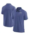 Nike Men's College Navy Seattle Seahawks Sideline Lockup Performance Polo In Navy,neon Green