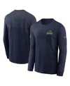 Nike Seattle Seahawks Sideline Team Issue  Men's Dri-fit Nfl Long-sleeve T-shirt In Blue