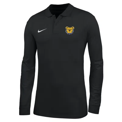 Nike Men's College (north Carolina A&t University) Dri-fit Long-sleeve Polo In Black