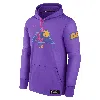 Nike Men's Colorado Rockies Authentic Collection City Connect  Therma Mlb Pullover Hoodie In Purple