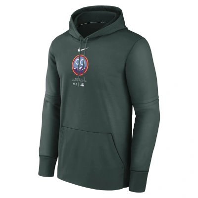Nike Men's Colorado Rockies City Connect Practice  Therma Mlb Pullover Hoodie In Green