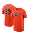 Nike Men's Corbin Burnes Orange Baltimore Orioles Fuse Name Number T-shirt In Orange