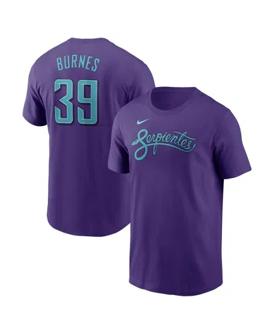 Nike Men's Corbin Burnes Purple Arizona Diamondbacks 2025 City Connect Fuse Name Number T-shirt