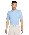Nike Men's Core Dri-fit Classic-fit Dot-print Golf Polo Shirt In Blue