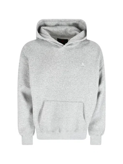 Nike Men's Cotton-polyester Fleece Crewneck Sweater In Gray