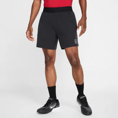Nike Men's Court Advantage Dri-fit 6" Tennis Shorts In Black