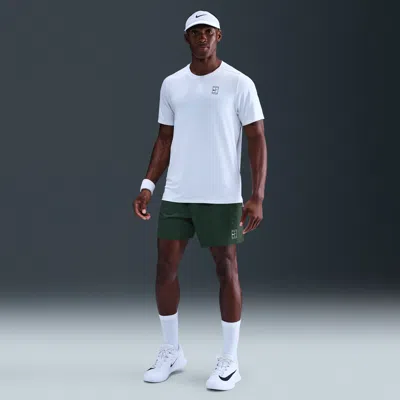 Nike Men's Court Advantage Dri-fit 6" Tennis Shorts In Green