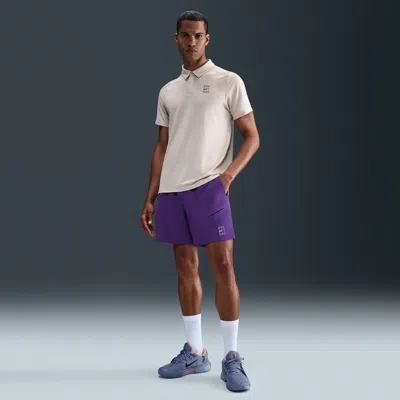 Nike Men's Court Advantage Dri-fit 6" Tennis Shorts In Brown