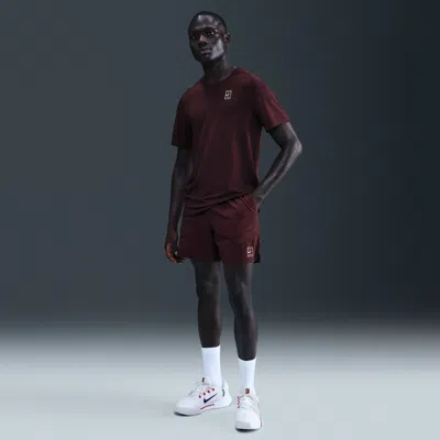 Nike Men's Court Advantage Dri-fit 6" Tennis Shorts In Red