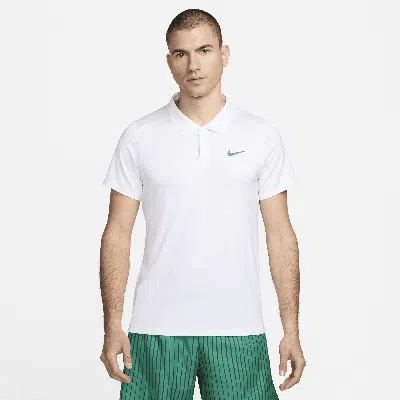 Nike Men's Court Advantage Dri-fit Tennis Polo In White