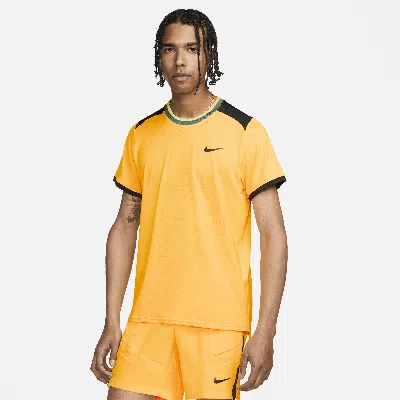 Nike Men's Court Advantage Dri-fit Tennis Top In Orange
