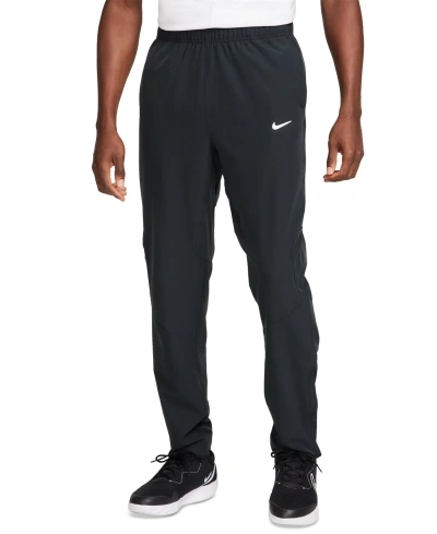 Nike Men's Court Advantage Dri-fit Tennis Training Pants In Black,(white)