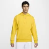 Nike Men's Court Fleece Tennis Hoodie In Yellow