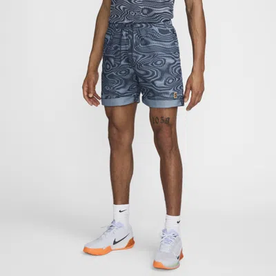 Nike Men's Court Heritage 6" Dri-fit Tennis Shorts In Blue