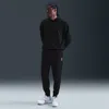 Nike Men's Court Heritage Dri-fit Fleece Tennis Jogger Pants In Black