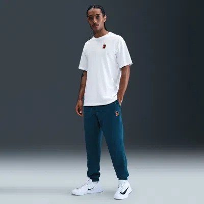 Nike Men's Court Heritage Dri-fit Fleece Tennis Jogger Pants In Blue