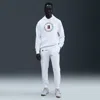 Nike Men's Court Heritage Dri-fit Fleece Tennis Jogger Pants In White