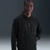 Nike Men's Court Heritage Dri-fit French Terry Tennis Pullover Hoodie In Black
