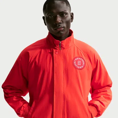 Nike Men's Court Heritage Tennis Jacket In Red