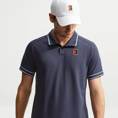 Nike Men's Court Heritage Tennis Polo In Animal Print