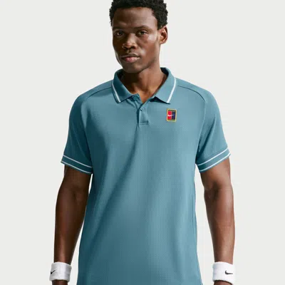 Nike Men's Court Heritage Tennis Polo In Blue