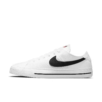 Nike Men's Court Legacy Canvas Shoes In White