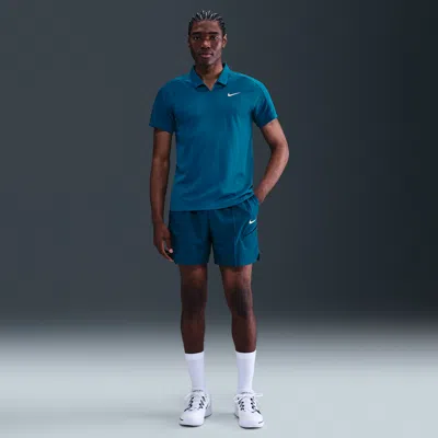 Nike Men's Court Slam Dri-fit 6" Tennis Shorts In Blue