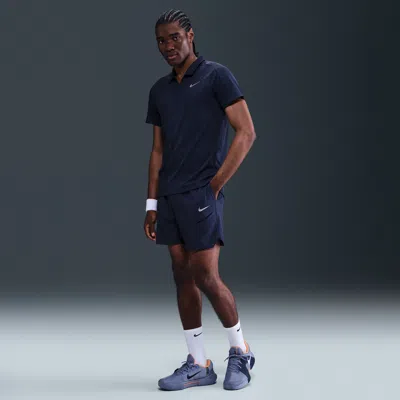 Nike Men's Court Slam Dri-fit 6" Tennis Shorts In Blue