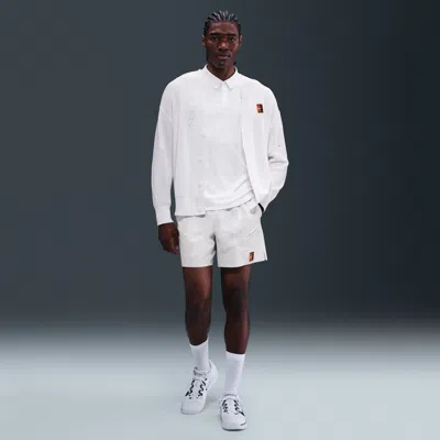 Nike Men's Court Slam Dri-fit Tennis Shorts In White