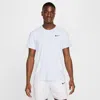Nike Pro Dri-fit Sports Training Quick Dry Round Neck Short Sleeve Gray In Grey