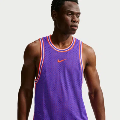 Nike Men's Court Slam Dri-fit Reversible Tennis Tank Top In Purple