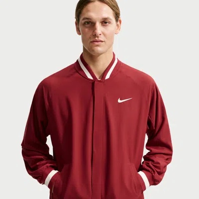 Nike Men's Court Slam Dri-fit Tennis Jacket In Red