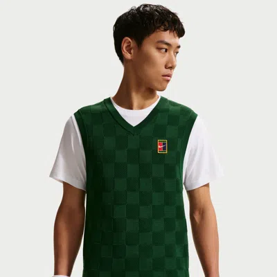 Nike Men's Court Slam Tennis Sweater Vest In Green