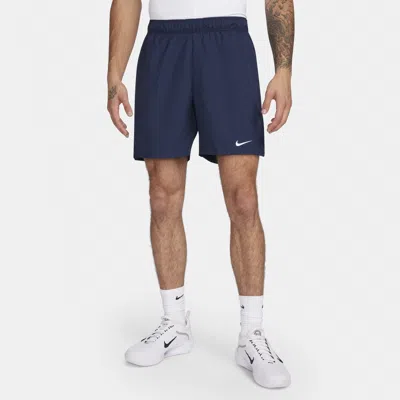 Nike Men's Court Victory Dri-fit 7" Tennis Shorts In Blue