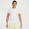 Nike Running Training Quick Dry Sports Round Neck Short Sleeve White In Multi