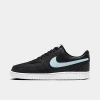 Nike Men's Court Vision Low Next Nature Casual Shoes In Black/white/glacier Blue