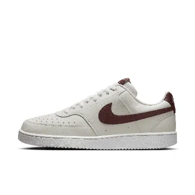 Nike Men's Court Vision Low Shoes In Sail/dark Pony