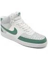 Nike Court Vision Mid Next Nature Mens In White,teal