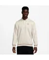 Nike Men's Cream Chelsea Club Long Sleeve Polo Shirt In White
