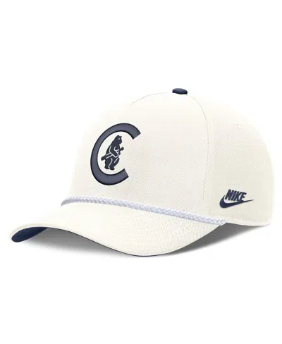 Nike Men's Cream Chicago Cubs Cooperstown Rise Adjustable Hat In White