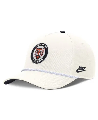 Nike Men's Cream Detroit Tigers Cooperstown Rise Adjustable Hat In White