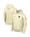 Nike Men's Cream Golden State Warriors Authentic Standard Issue Full-zip Hoodie Jacket In Cream