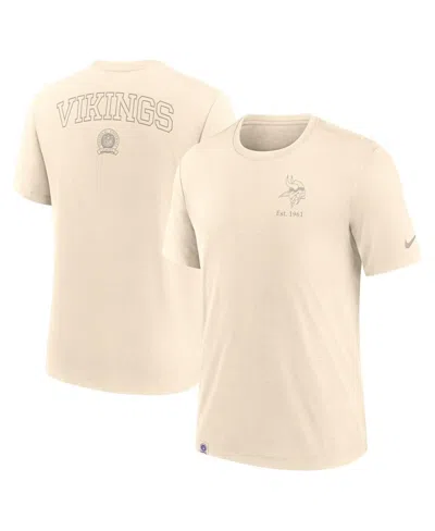 Nike Men's Cream Minnesota Vikings Glory Tri-blend T-shirt In Brown