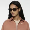 Nike Crescent I 54mm Rectangular Sunglasses In Brown