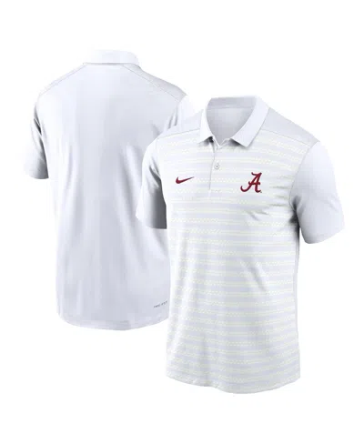 Nike Men's Crimson Alabama Crimson Tide 2024 Early Season Coaches Sideline Performance Polo In White